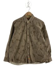 画像：長袖シャツ/S/コットン/BRW