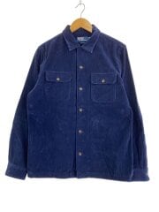 画像：長袖シャツ/M/コットン/NVY