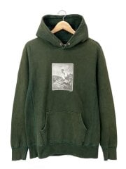 画像：パーカー/M/コットン/GRN/無地/20-070-122-0017-3-0