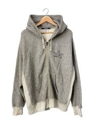 画像：ジップパーカー/XL/コットン/GRY