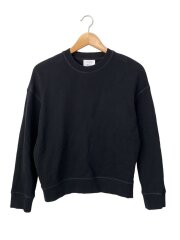 画像：スウェット/XS/コットン/BLK/無地