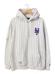 画像：パーカー/XL/コットン/GRY/ストライプ