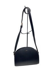 画像：ショルダーバッグ/レザー/BLK/無地