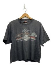 画像：カットオフ/Tシャツ/L/コットン/GRY/プリント