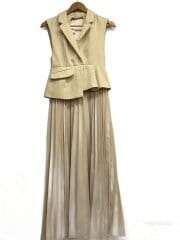 画像：ジレディティールジャンスカ/ノースリーブワンピース/0/ポリエステル/SWFO234115