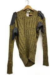 画像：ニット・セーター(厚手)/46/ウール/YLW/無地/4945-6301