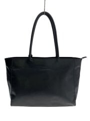 画像：トートバッグ/フェイクレザー/BLK