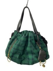 画像：トートバッグ/--/GRN/チェック/04-19-82-65