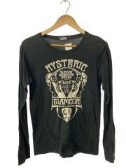 画像：長袖Tシャツ/S/コットン/BLK/4CL-5321