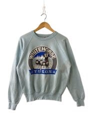 画像：80-90s/Whitehorse/犬ぞり/発砲プリント/スウェット/XL/コットン/BLU/プリント