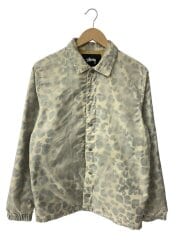 画像：ジャケット/S/ポリエステル/WHT/レオパード/TRANSLUCENT COACH JACKET