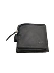 画像：2つ折り財布/--/BLK/無地/メンズ