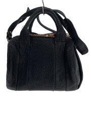 画像：ショルダーバッグ/レザー/BLK