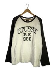 画像：長袖Tシャツ/L/コットン/WHT/インナーサーマルカットソー