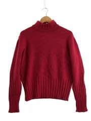 画像：ニット・セーター(厚手)/M/ウール/RED