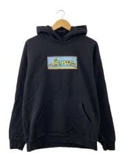 画像：パーカー/L/コットン/BLK/無地