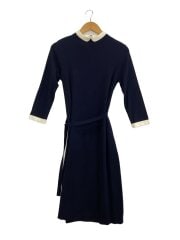 画像：長袖ワンピース/38/レーヨン/NVY/無地/H5J05-820-29