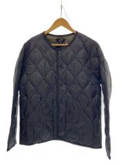 画像：ダウンジャケット/M/ナイロン/BLK/無地/TAION-104ALSBML-1