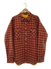 画像：ジャケット/L/コットン/RED/チェック