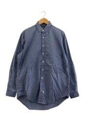 画像：長袖シャツ/L/コットン/GRY/無地