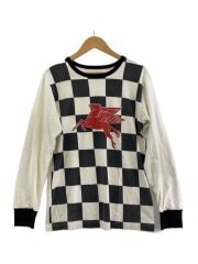 画像：長袖Tシャツ/M/コットン/WHT//