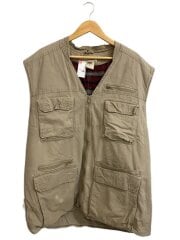 画像：ベスト/--/コットン/BEG/無地