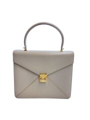 画像：ハンドバッグ/レザー/BEG