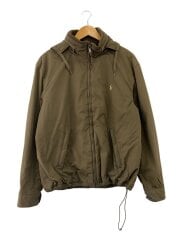 画像：00s/フリーススウィングトップ/L/ポリエステル/カーキ/スモールポニー刺繍/フード収納有