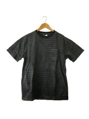 画像：Tシャツ/2/コットン/BLK/ボーダー/ポケT/2006-4001-97-022