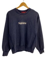 画像：25ss/Washed Box Logo Crewneck/ボックスロゴ/スウェット/S/コットン/NVY//