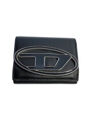 画像：1DR TRI FOLD COIN/3つ折り財布/レザー/BLK/無地/メンズ/X09887PR818