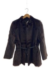 画像：コート/--/--/BRW/ストライプ