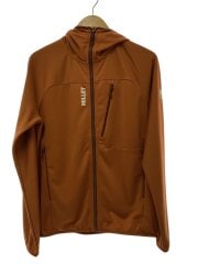 画像：ジップパーカー/L/ポリエステル/BRW/無地/MIV9714