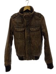 画像：LANGTON JACKET/S/レザー/BRW