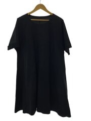 画像：半袖ワンピース/38/コットン/BLK/無地/07125082