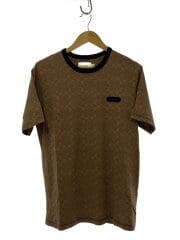 画像：Tシャツ/M/コットン/BRW/総柄