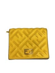 画像：BAGUETTE/2つ折り財布/レザー/YLW/レディース/8M0420