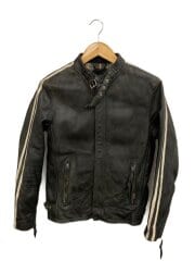 画像：クラシックレザー/シングルライダースジャケット/S/レザー/BLK