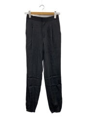 画像：ダブルサテンバルーンパンツ/36/アセテート/BLK/無地/41-109-07-020197