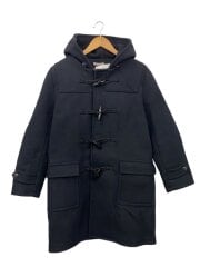 画像：16AW/HEAVY MELTON DUFFLE COATダッフルコート/3/ウール/BLK/無地/A6AC01H