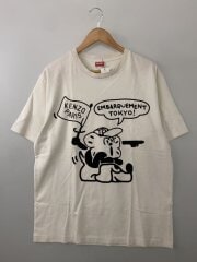 画像：Tシャツ/L/コットン/WHT/無地//