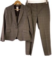 画像：スーツ/11/ウール/GRY/チェック/G192L576-0