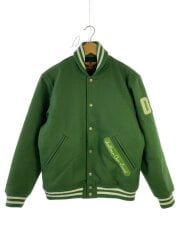 画像：18AW/MELTON WOOL STADIUMJACKET/スタジャン/M/ウール/GRN