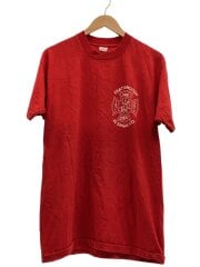 画像：Tシャツ/L/コットン/RED/プリント//