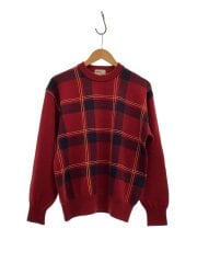 画像：ニット・セーター(厚手)/--/ウール/RED/チェック