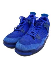 画像：AIR JORDAN 4 RETRO FLYKNIT/エアジョーダンレトロフライニット/ブルー/27.5cm/BL