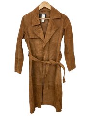 画像：トレンチコート/--/山羊革/BRW/WL041P