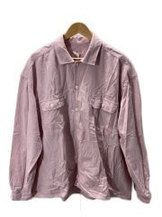 画像：長袖シャツ/M/コットン/PNK