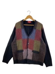 画像：カーディガン(厚手)/L/ナイロン/BLK/Brushed Grid Cardigan//