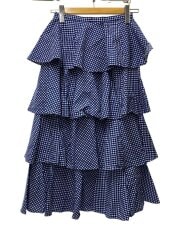 画像：ロングスカート/34/コットン/BLU/チェック/SK-1183430